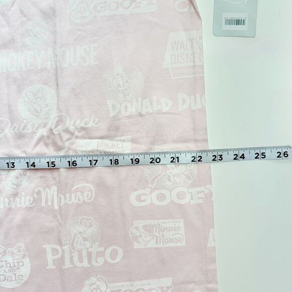 NWT Minnie Mickie Mouse Tee Dress Disney Parks Vacation Spring Break Baby Pink L - Picture 10 of 12